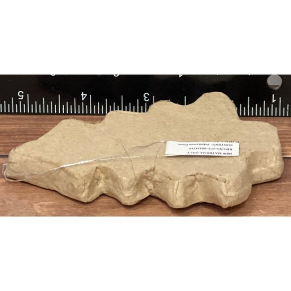 Handcrafted Paper Mache Christmas Tree Ornament 4" - Picture 3 of 3